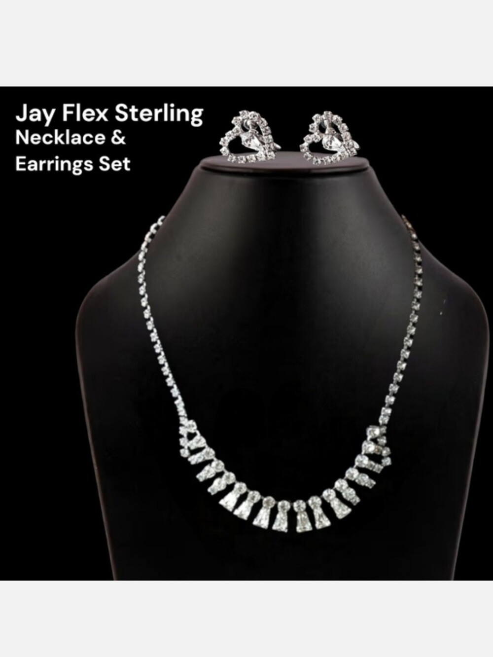 Jay Flex Sterling Silver Necklace and Earring Set